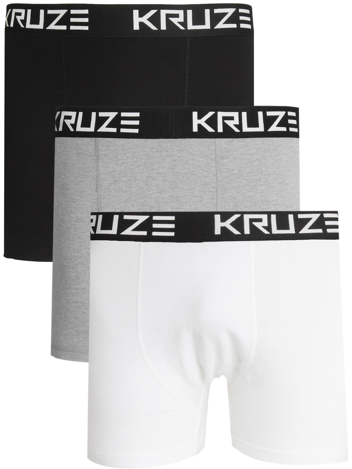 Kruze | 3er-Pack Herren Boxershorts Baumwolle Stretch Unterwäsche Image