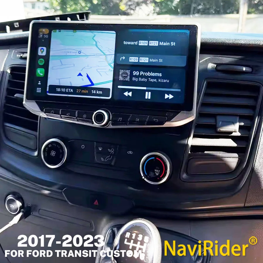 NAVIRIDER CarPlay Auto Radio 10,88 Für Ford Transit Custom 300 350 2017-2023 Multimedia GPS Player Audio Bluetooth android Stereo Image