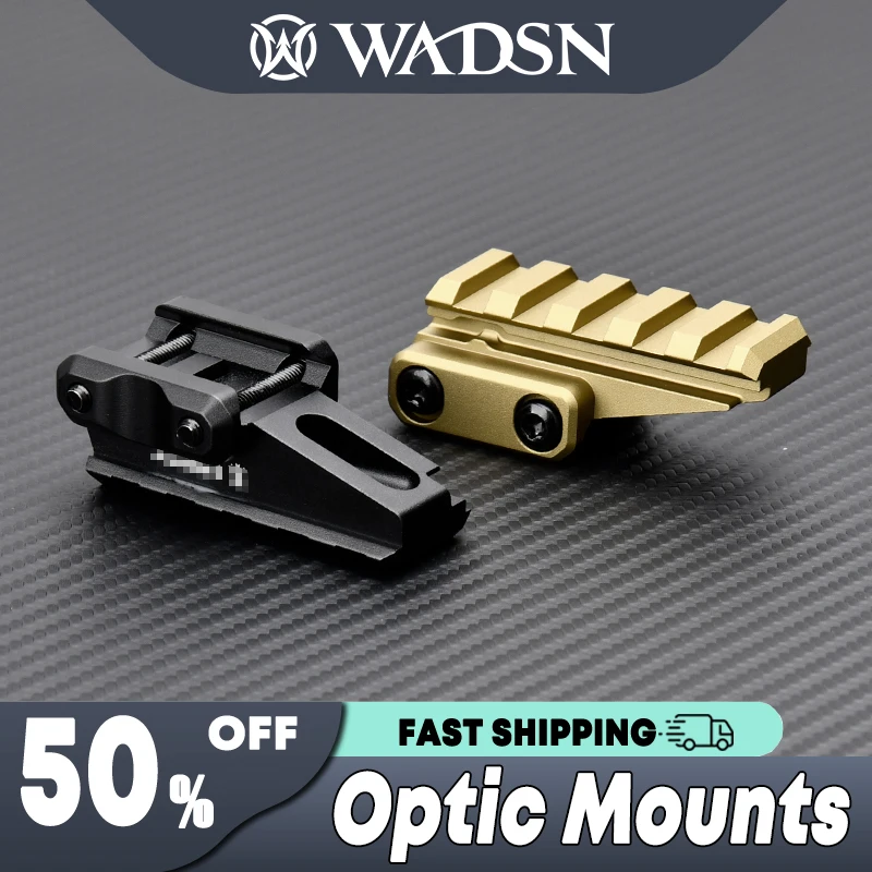 WADSN Cannocchiale tattico Riser Mount Veloce Assoluto Riser Ad alto profilo Red Dot Sight Base Adattatore 20mm Rail Airsoft Accessori