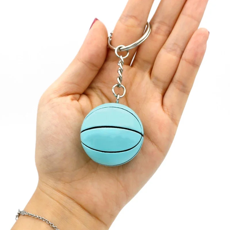 Basketball-Schlüsselanhänger, 3D-Mini, neuer modischer Sport-Schlüsselanhänger, Auto-Schlüsselanhänger, Basketball-Anhänger als Geschenk für Lieblingssportler Image