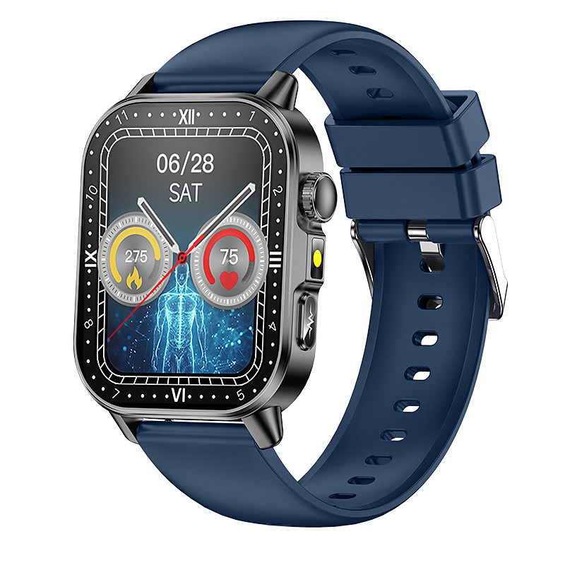 iMosi ET571 Smart Watch 2 inch Smartwatch Fitness Running Watch Bluetooth Pedometer Call Reminder Activity Tracker Compatible with Android iOS Unisex Hands-Free Calls Waterproof Message Reminder IP68