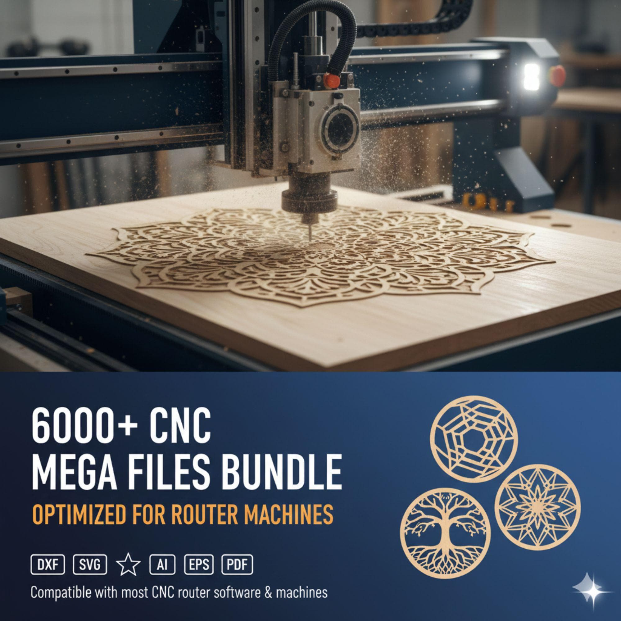 Oltre 6000 file CNC MEGA per macchine router, il più grande pacchetto STL per router CNC, categorie multiple per router CNC, file per router CNC, file