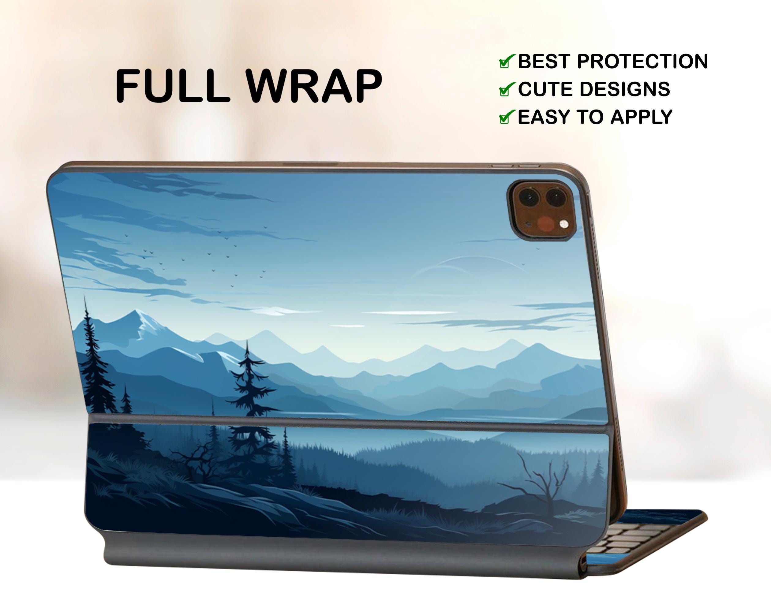 "Tastiera magica iPad 11\" Gen 1/2/3 blu notte Pelle in vinile Forest Tastiera intelligente iPad Pro 12.9\" Gen3/4/5 Decalcomania Tastiera magica iPad 20"