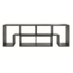 COSTWAY TV-Schrank, 3-teilig frei kombinierbar, Holz-TV-Ständer für TVs bis 65 Zoll, TV-Lowboard Eckregal