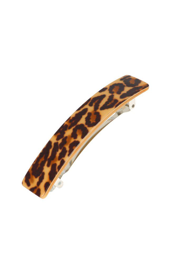 Plus Size Women's Rectangle Barrette by France Luxe in Leopard Ivory (Size OS)