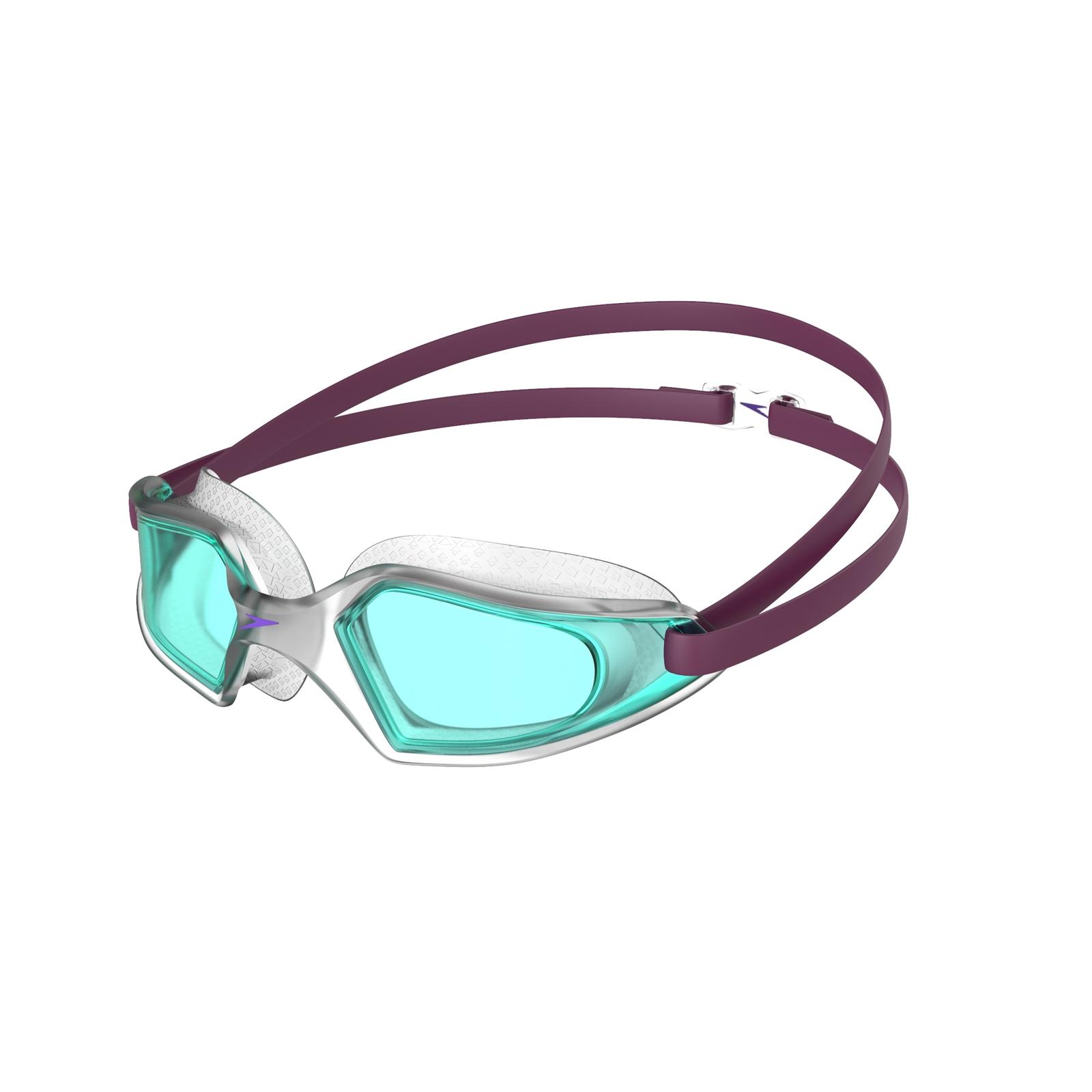 Speedo - "Hydropulse" Schwimmbrille 2024 für Kinder (Violett/Blau)