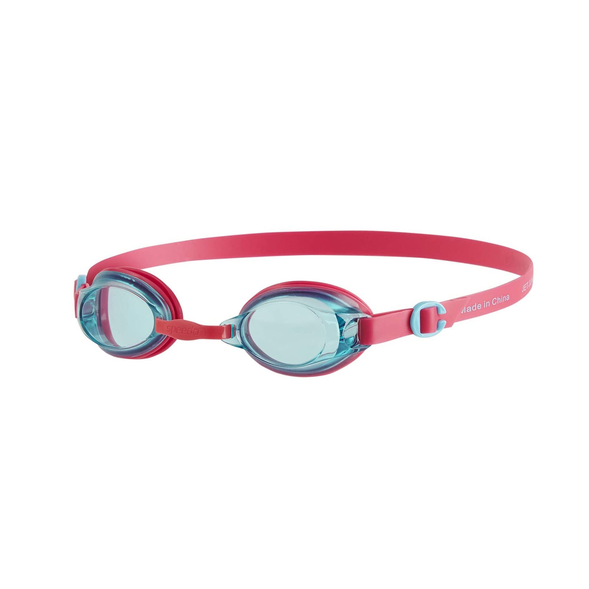 Speedo - "Jet" Schwimmbrille für Kinder (Ekstatisches Rosa/Aquatic-Blau) Image