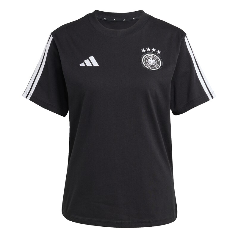 adidas DNA T-Shirt der deutschen Nationalmannschaft – Schwarz – Damen Image