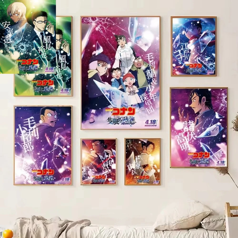 Ölgemälde nach Zahlen Sets Detektiv Conan Das Nachbild des einäugigen Mannes Malen nach Zahlen Heimdekoration Image