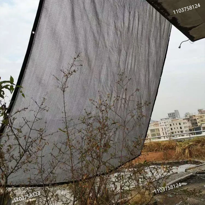 Das Sonnenschutznetz für den Außenbereich wird für Sonnenschutz, UV-Schutz, Gartenpflanzenabdeckungen und Sonnenschutzdach am Gewächshaus verwendet Image