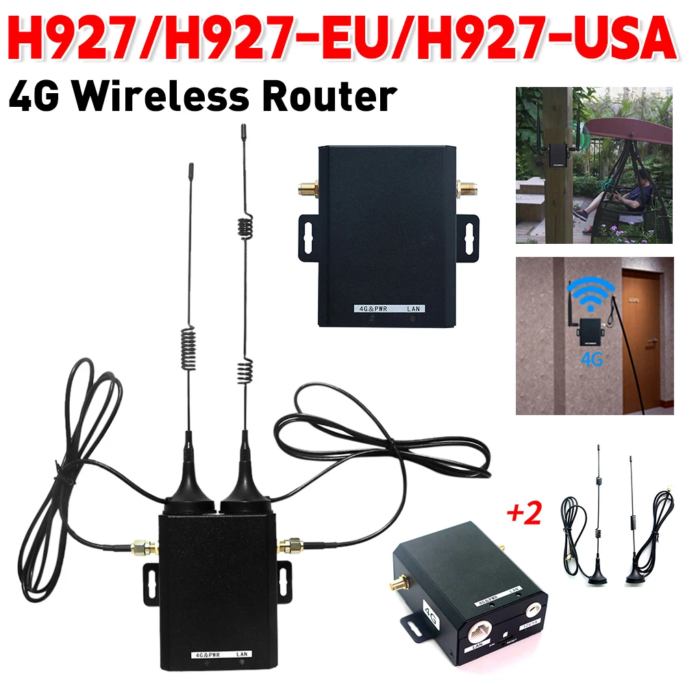 H927 4G LTE Router Tragbarer WLAN-Router in Industriequalität, 150 Mbit/s, drahtlose externe Antenne, drahtloser Modem-Router, EU/USA-Stecker Image