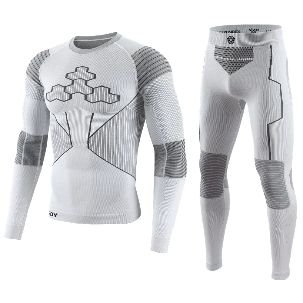 Ensemble de sous-vêtements de ski thermique pour homme et garçon, longs caleçons trempés, fitness, entraînement, gym, ski, snowboard, randonnée, course à pied, yoga, exercice, A81