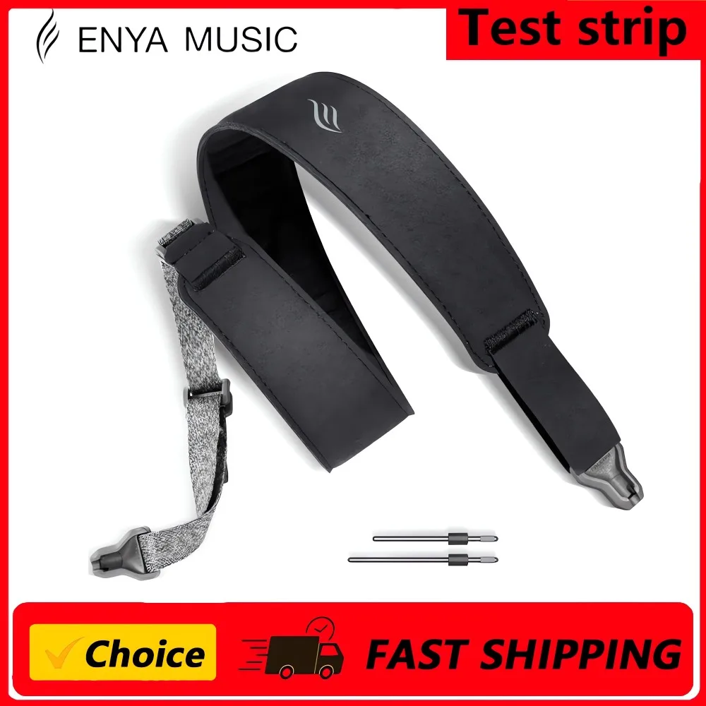 Enya Magnetgurt für Gitarre, Bass und Ukulele – Schnellverschluss, einhändig verstellbar, mit Lederstruktur Image