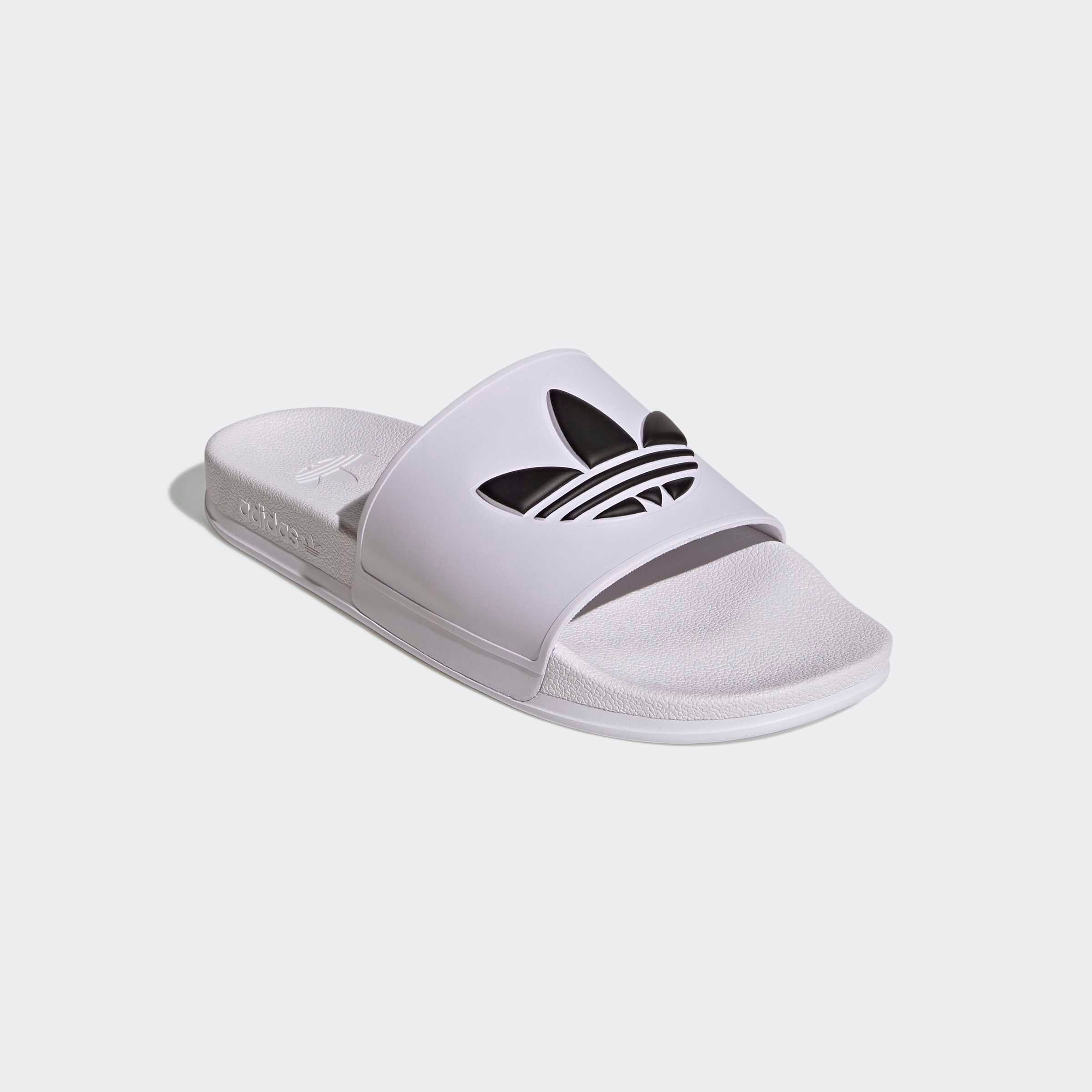 Badesandale ADIDAS ORIGINALS "ADILETTE OG CF BADESCHLAPPEN", Herren, Gr. 48,5, cloud weiß, core schwarz, cloud weiß, Synthetik, Schuhe