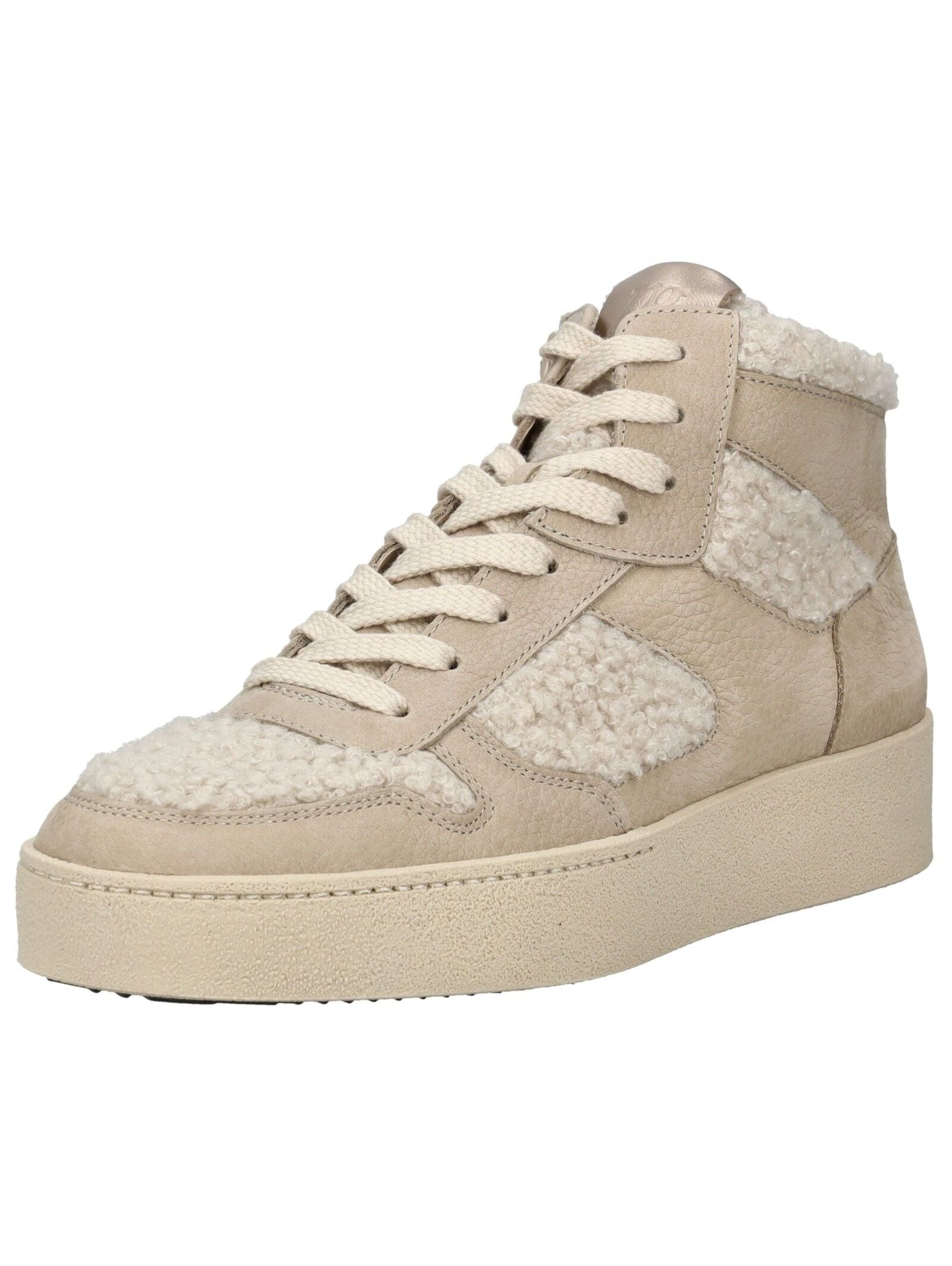 Sneaker PAUL GREEN "Paul Green Sneaker Nubukleder", Damen, Gr. 42,5, beige, Nubukleder, Schuhe Sneaker