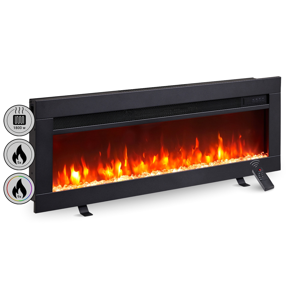 Elektrokamin BALDERIA Agnes 36 - Elektrischer Stand-, Wand- oder Einbaukamin Image