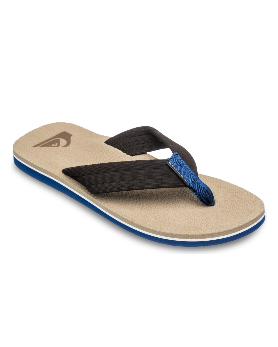 Sandale QUIKSILVER "Molokai Layback", Herren, Gr. 6(39), beige (sand), Obermaterial: Synthetikmaterial / Außensohle: Moosgummi, Schuhe Sandale