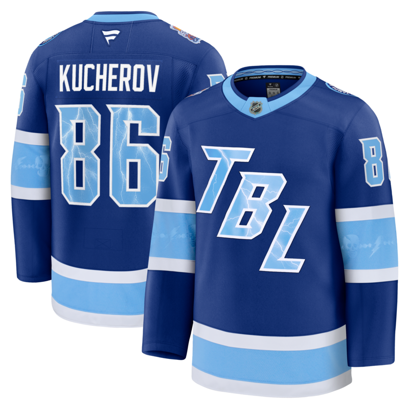 Fanatics Nikita Kucherov Herren-Premium-Trikot der Tampa Bay Lightning, NHL Stadium Series 2026, in Blau Image