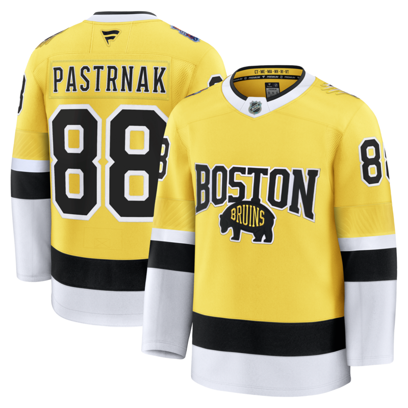 Fanatics David Pastrnak Gold Boston Bruins 2026 NHL Stadium Series Premium-Trikot für Herren Image