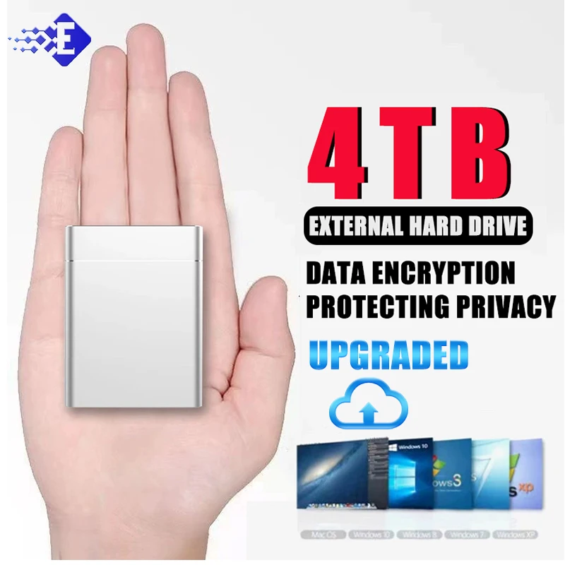 SSD externe amélioré 1 to SSD Portable USB Type C USB 3.1 2 to 4 to disque SSD disques durs mobiles pour ordinateur de bureau/ordinateur Portable/MAC
