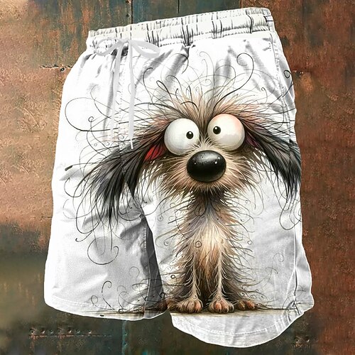 Herren Tiermotiv Neuheit Frizzle Chickens Badehosen Badeshorts Boardshorts Mittlere Taille Lustig Outdoor Urlaub Seitentaschen Netzfutter Elastischer Kordelzug in der Taille Designer Bekleidung Image