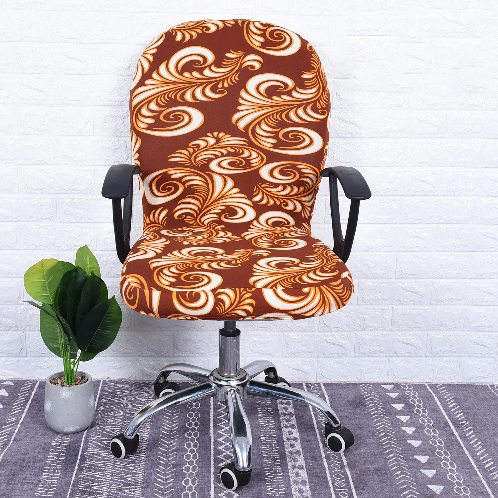 Drehstuhl Schon bezüge Protektor abnehmbare rotierende Boss Stuhl Schon bezüge schützen den Stuhl vor verschütteten Flecken und Reißen