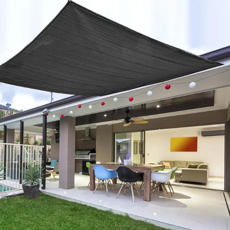 Das Outdoor-Sonnenschutznetz HDPE wird für den Garten-Sonnenschutz, Pflanzenschutz, Sonnenschirm, Sonnenschirm und Markise verwendet Image