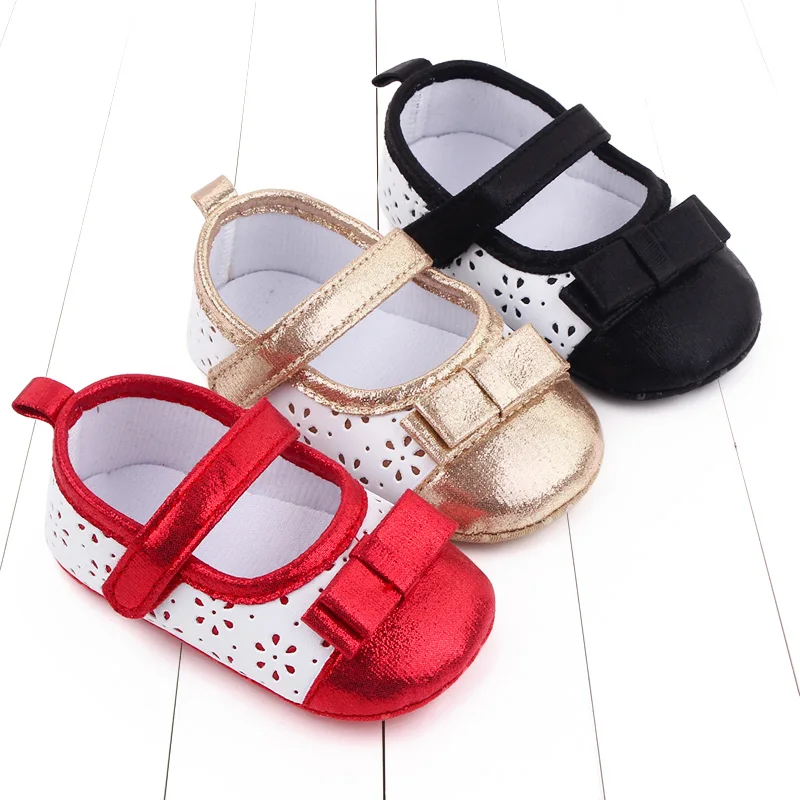 2025 neue Stil Frühling Herbst Neugeborenen Baby Erste Wanderschuhe Kleinkind Schuhe Nette Bogen Prinzessin Schuhe Neue Casual Schuhe Für 0-18 M D2673