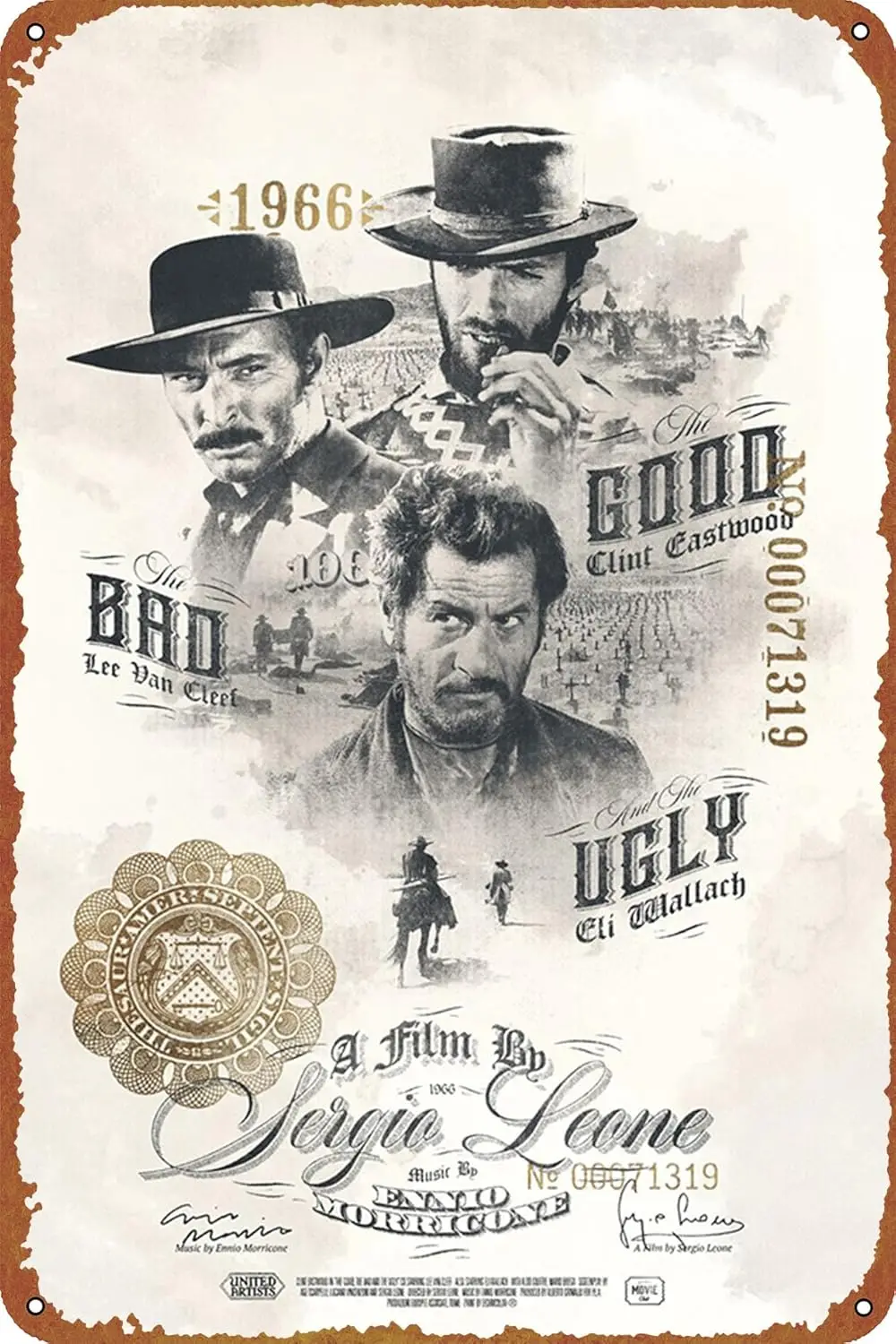 The Good, the Bad and the Ugly Poster Retro Vintage Lustiges Metallblechschild Outdoor Küche Dekor Bar Pub Club Cafe Home Indoor Hom