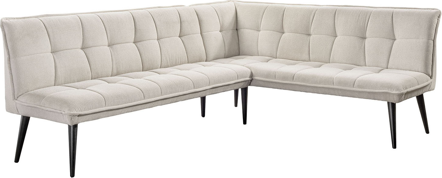 Essbank EXXPO - SOFA FASHION "Mocca Essbank, Sitzbank", beige, B:260cm H:94cm T:201cm, Sitzbänke, Essbank, hoher Sitzkomfort, bequem und elegant, hochwertige Detailverarbeitung