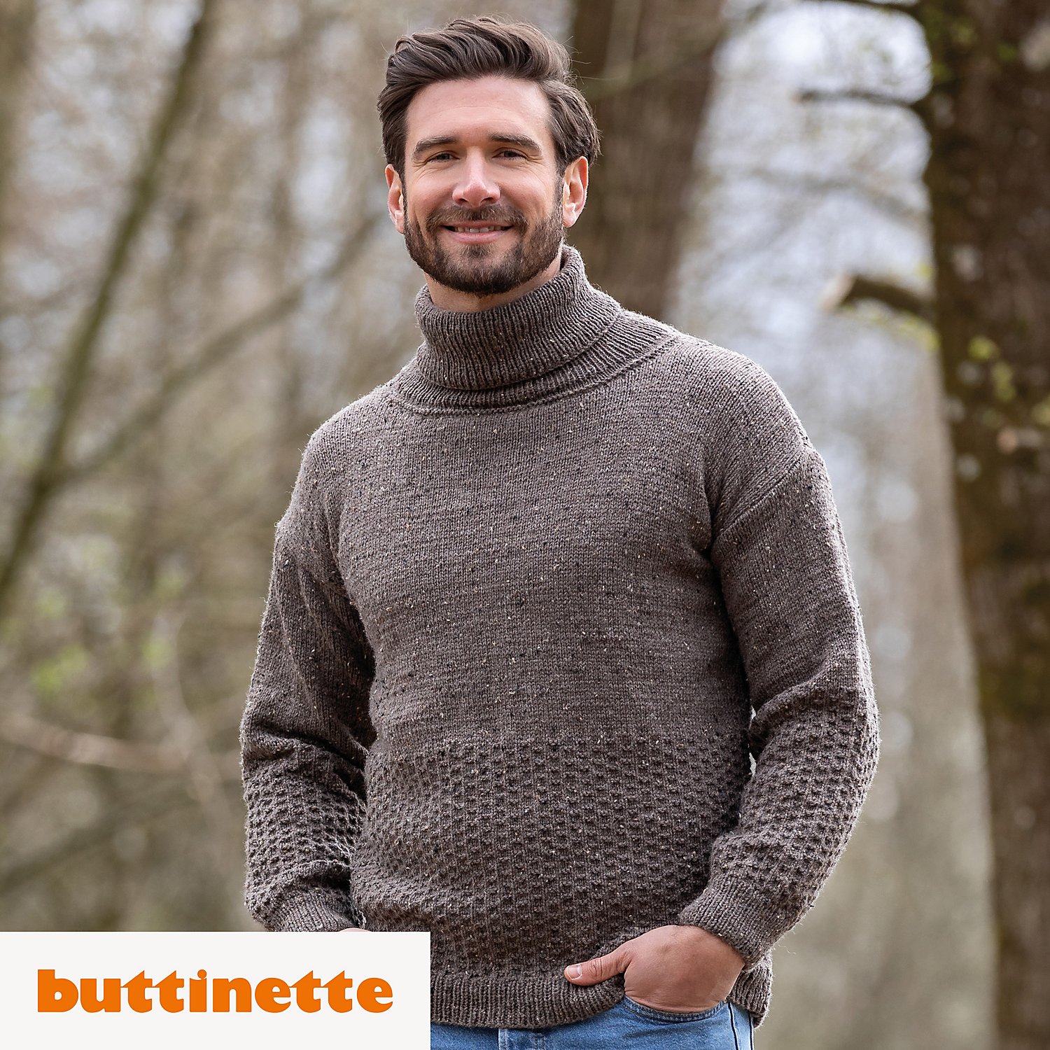 Strickanleitung – Rollkragenpullover für Herren aus Woll Butt Vroni
