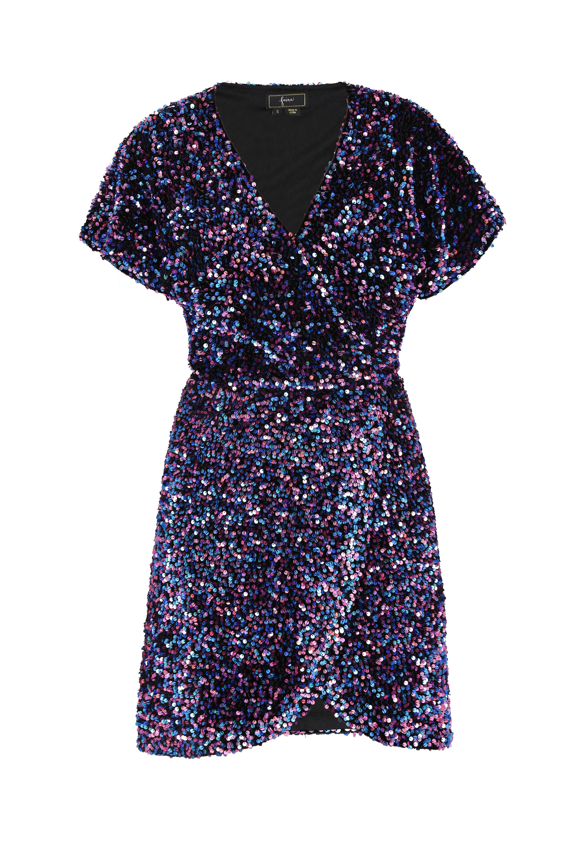 Faina Kleid Damen blau rosa XS