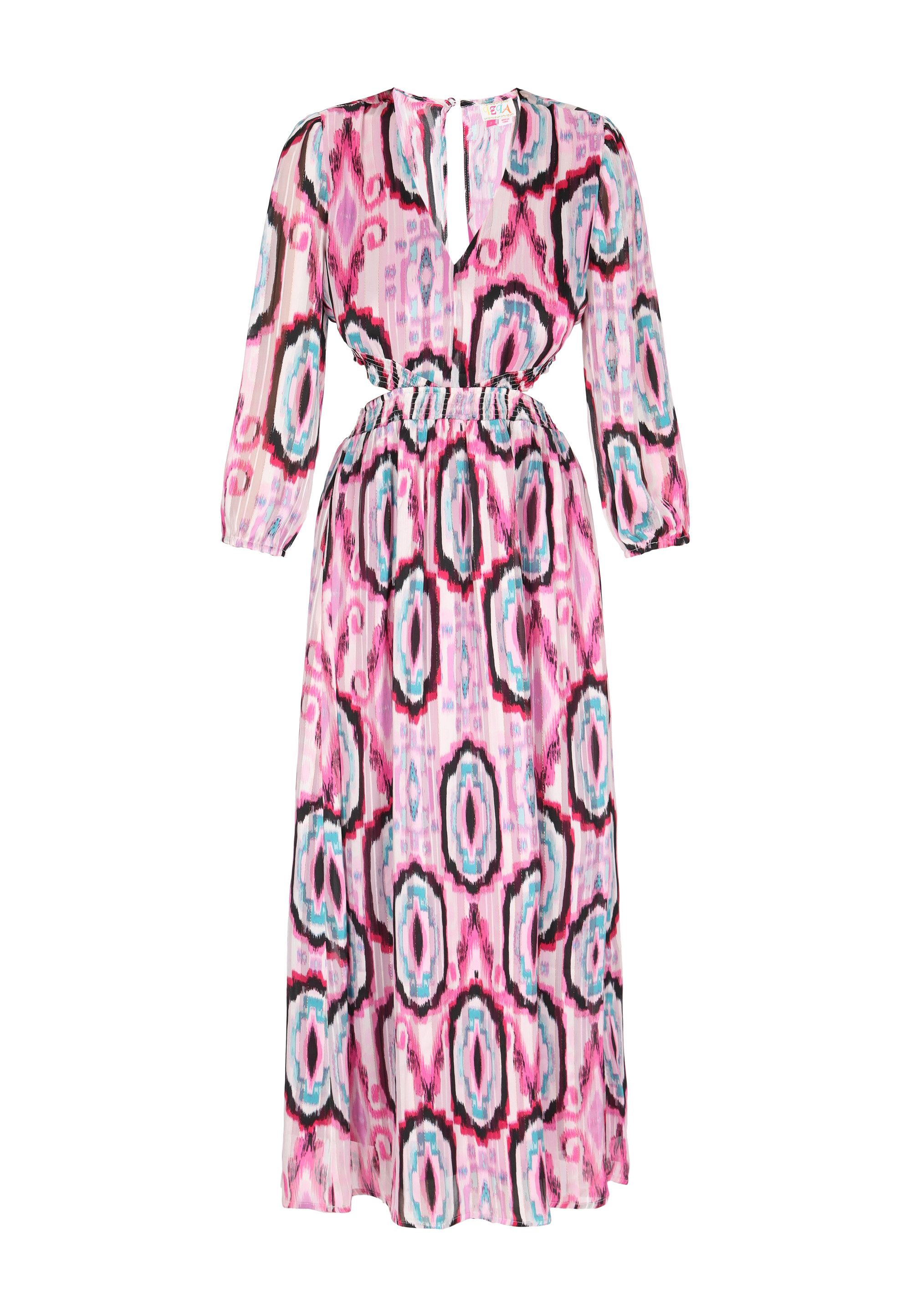 IZIA Kleid Frauen lila mehrfarbig M