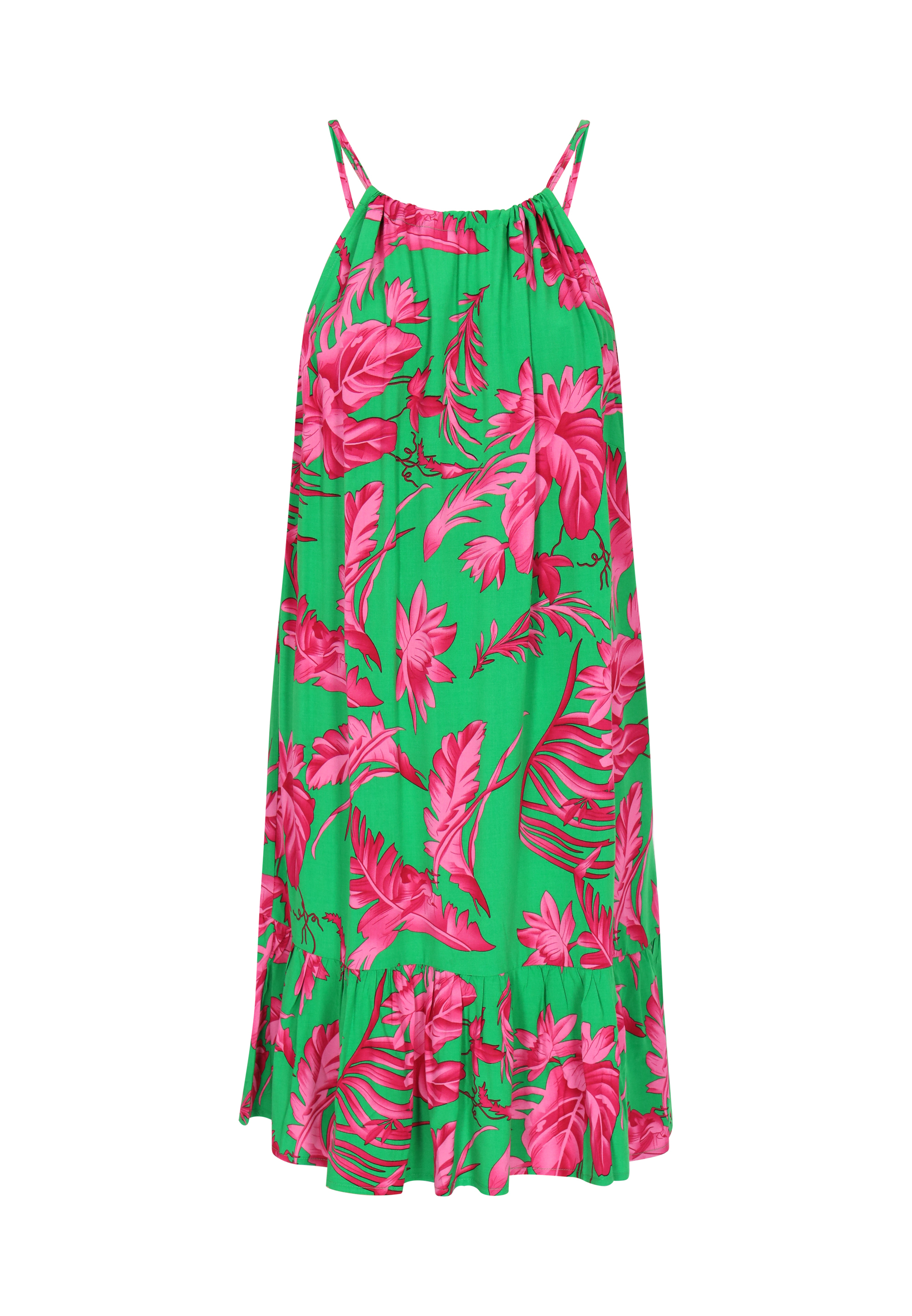 IZIA Kleid Frauen grün rosa M