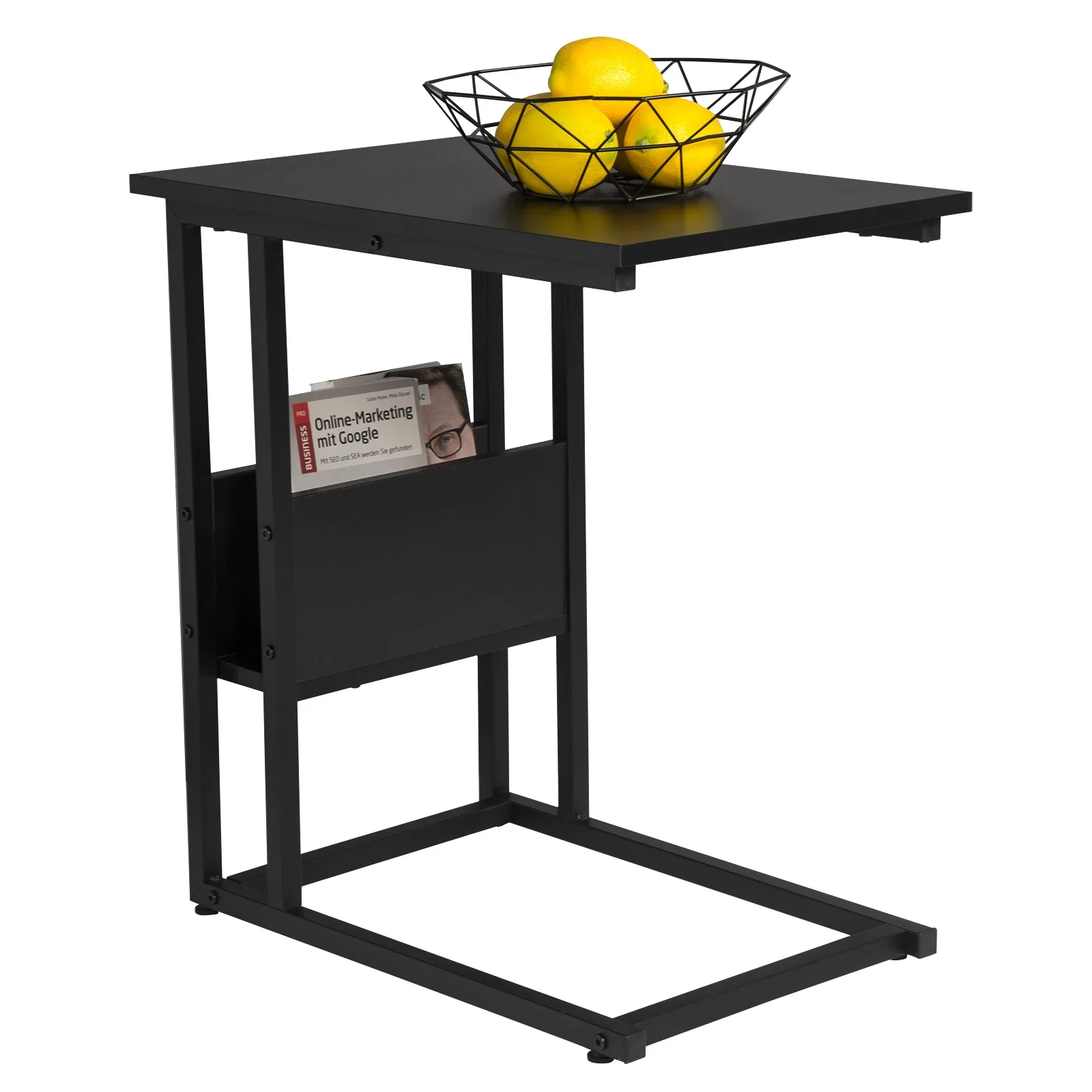 WOLTU Table basse en forme de C Table d