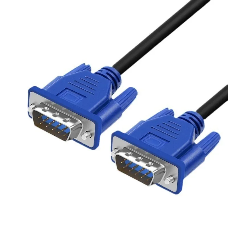 1,5 m/3 m/5 m VGA-Kabel, 3 + 6 Stecker auf Stecker, Videokabel, Vollkupfer, 15-poliges VGA-HD-Kabel, Computermonitor, Projektor-Verbindungsleitung Image
