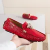 European Station Slip-On Lazy Beanie-Schuhe Herren-Krokodilmuster Herrenschuhe 36, kleine Größe 48, große Größe, neue lässige Herren-Lederschuhe