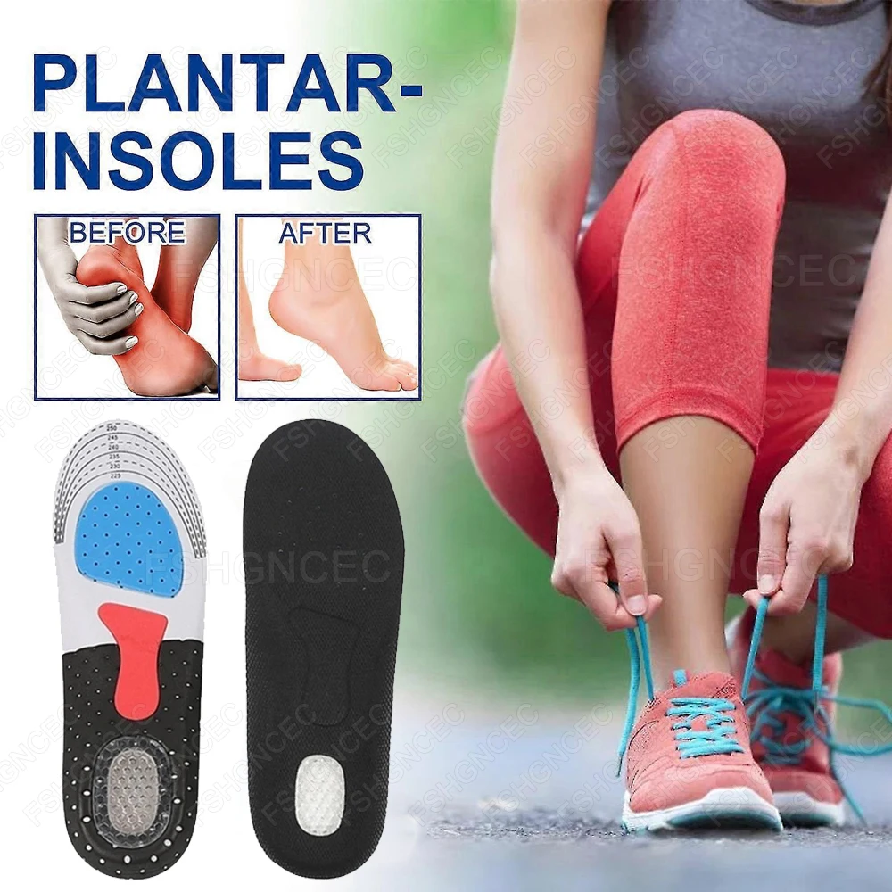 Sport-Einlegesohlen für Basketball-Laufschuhe, orthopädische Einlegesohlen für Männer und Frauen, Plattfuß, Fußgewölbeunterstützung, stoßdämpfende Schuheinlagen Image