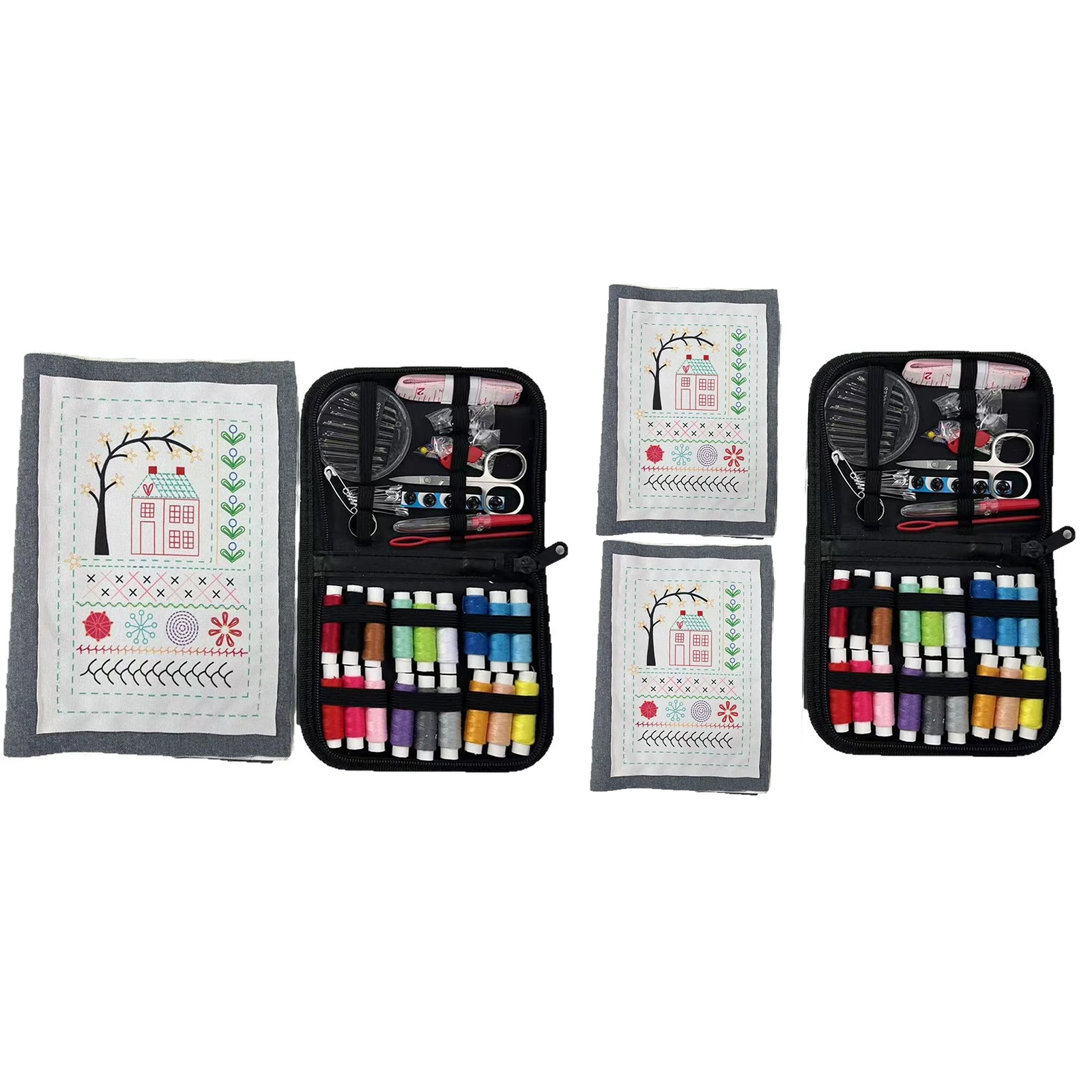 DIY-Stickerei-Stichbuch für Anfänger. Handnähführer mit Kreuzstichmustern, Handarbeiten, Tutorial und Sampler-Vorlagen Image