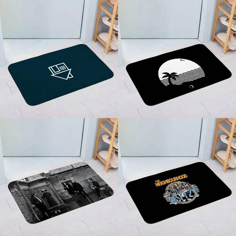 The N-Neighborhood NBHD Fußmatten für Zuhause, Wäscheteppich, Teppich für Wohnzimmer, Lounge-Bereich, rutschfeste Fußmatte, Eingangs-Fußmatte Image