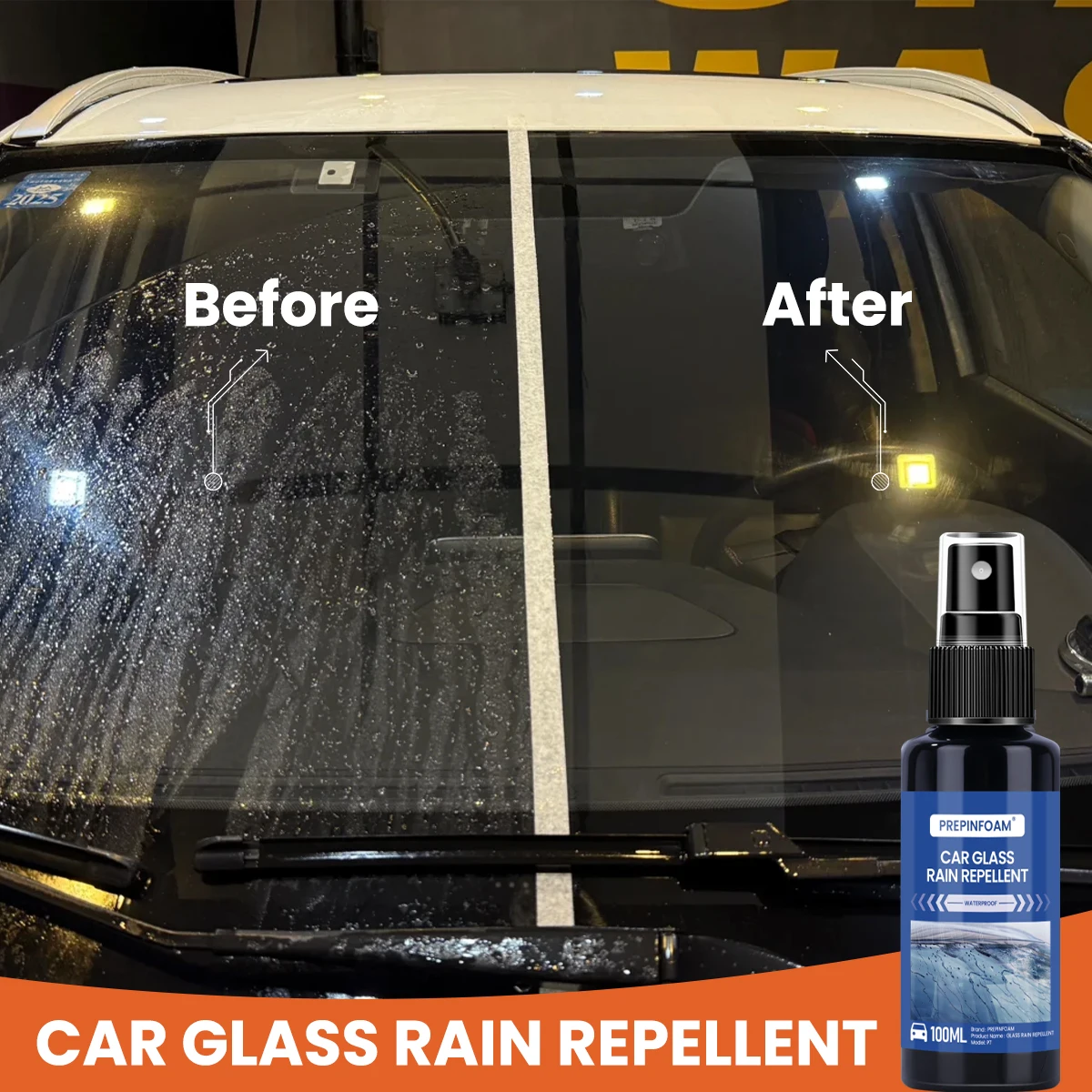 Auto Glas Öl Film Entferner Glas Polieren Verbindung Windschutzscheibe Reiniger Auto Glas Polieren Klar Fenster Auto Detaillierung Image