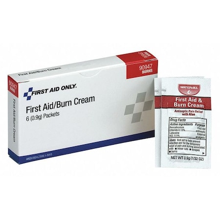 ZORO SELECT 90947 Burn Cream,Cream,Box, Wrapped Packets - ZORO SELECT
