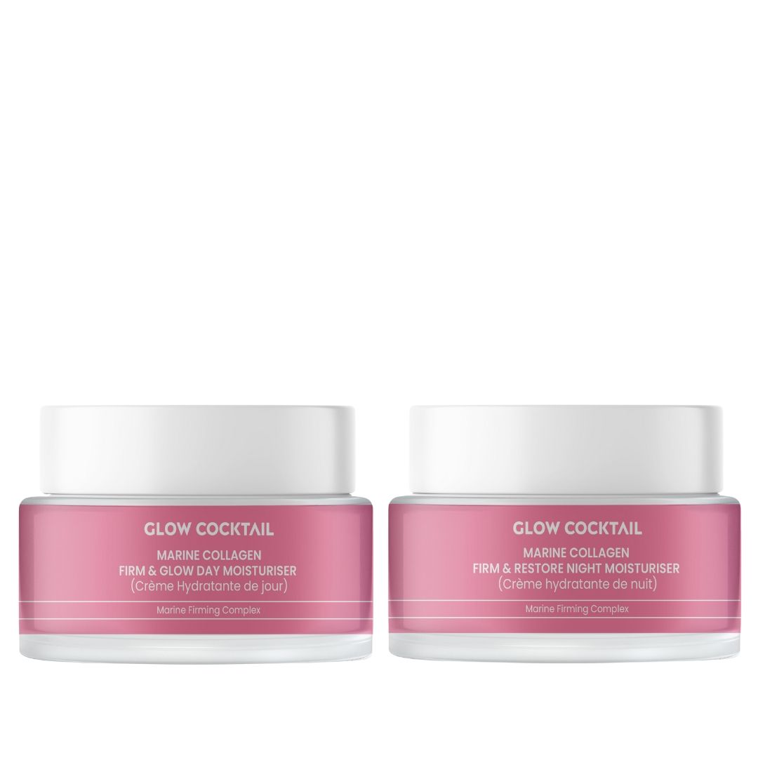 Glow Cocktail Set idratante giorno e notte al collagene marino 100 ml