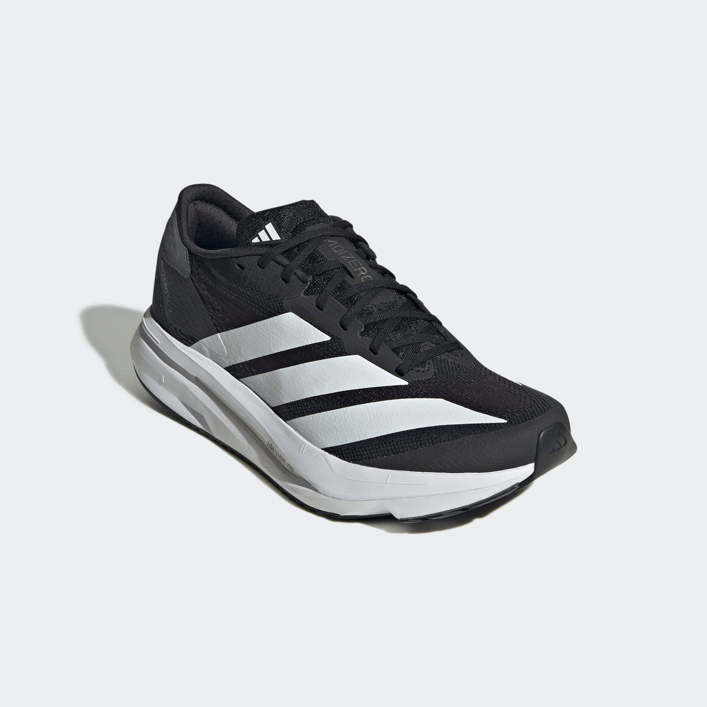 Laufschuh ADIDAS PERFORMANCE "ADIZERO SL2", Damen, Gr. 38,5, schwarz-weiß (core schwarz, cloud weiß, grau five), Textil, Schuhe Laufschuh, mit Lightstrike-Sohle