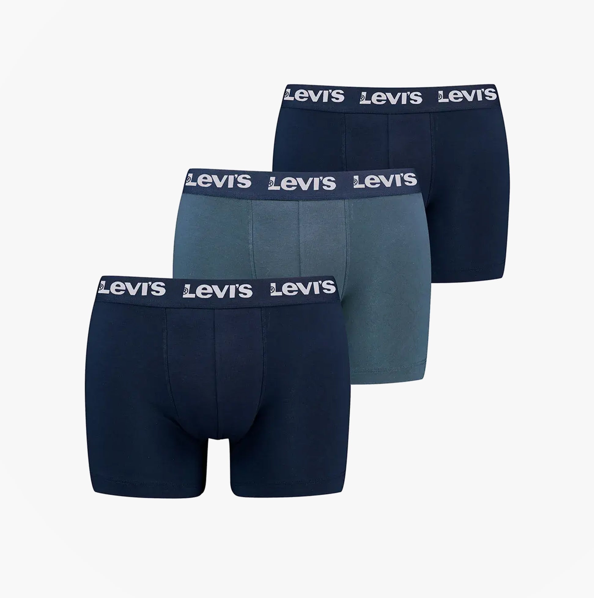 Levi's Repeat Logo Herren 3er-Pack Shorts Navy Kombi Image