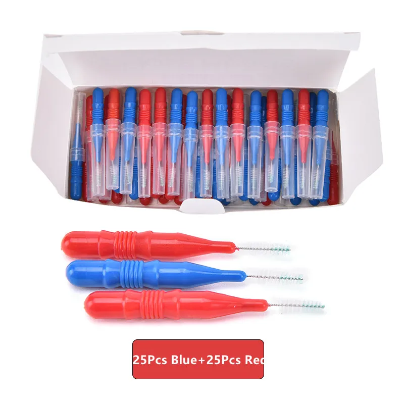 50 stücke Interdentalbürste Gesundheit Pflege Zähne Bleaching Interdentalreiniger Kieferorthopädische Dental Zahnbürste Oral Hygiene Werkzeug Image