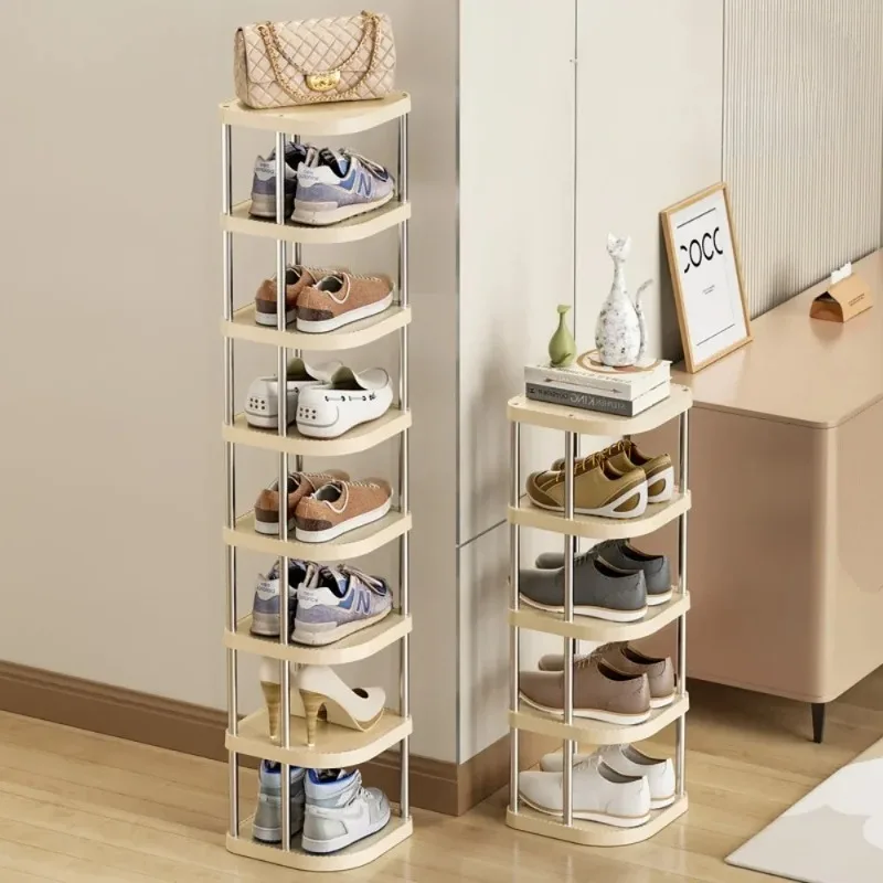 Mehrschichtiger Schuh-Organizer, einfaches Schuhregal, Kunststoff-Aufbewahrungsschrank, platzsparender Aufbewahrungsschrank für den Haushalt, kreatives Schuhregal