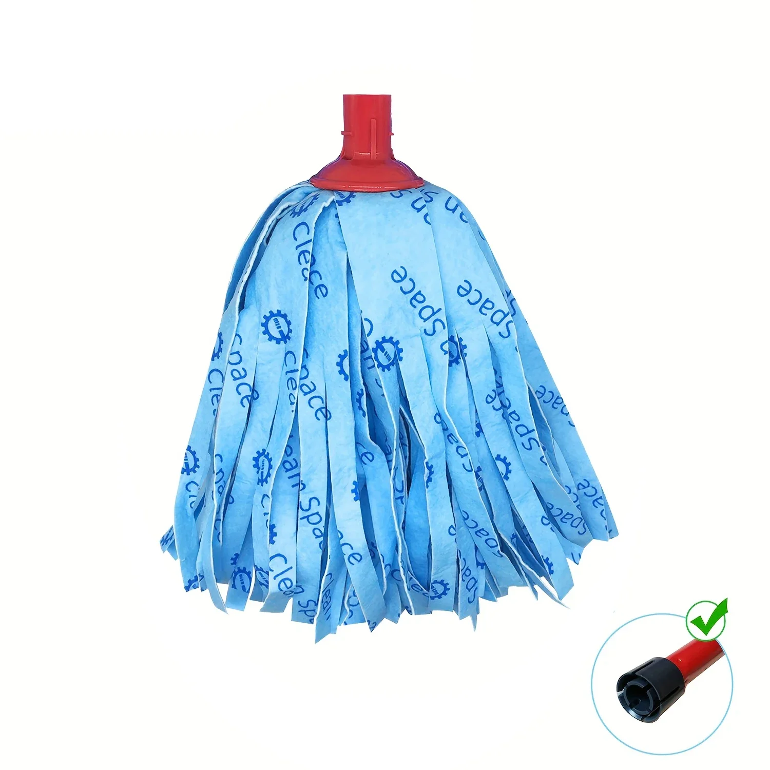 HOME TIMES 1/2 Stück Vlies-Moppkopf-Ersatz für Vileda SuperMocio Moppkopf-Zubehör, für Zuhause, Küche Image