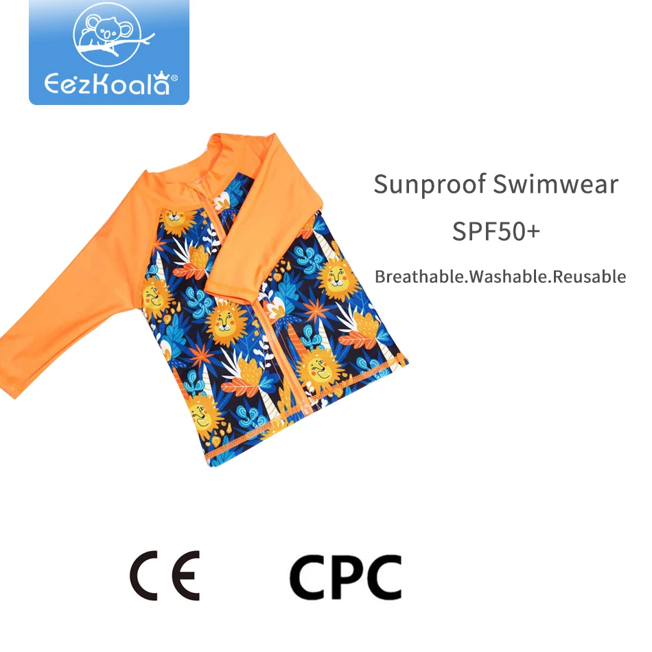 E Sengala 0-2 Jahre Kinder Cartoon Print Baby Badeanzug Board Shorts Jungen Badeanzug Bademode Sommer Badehose Image