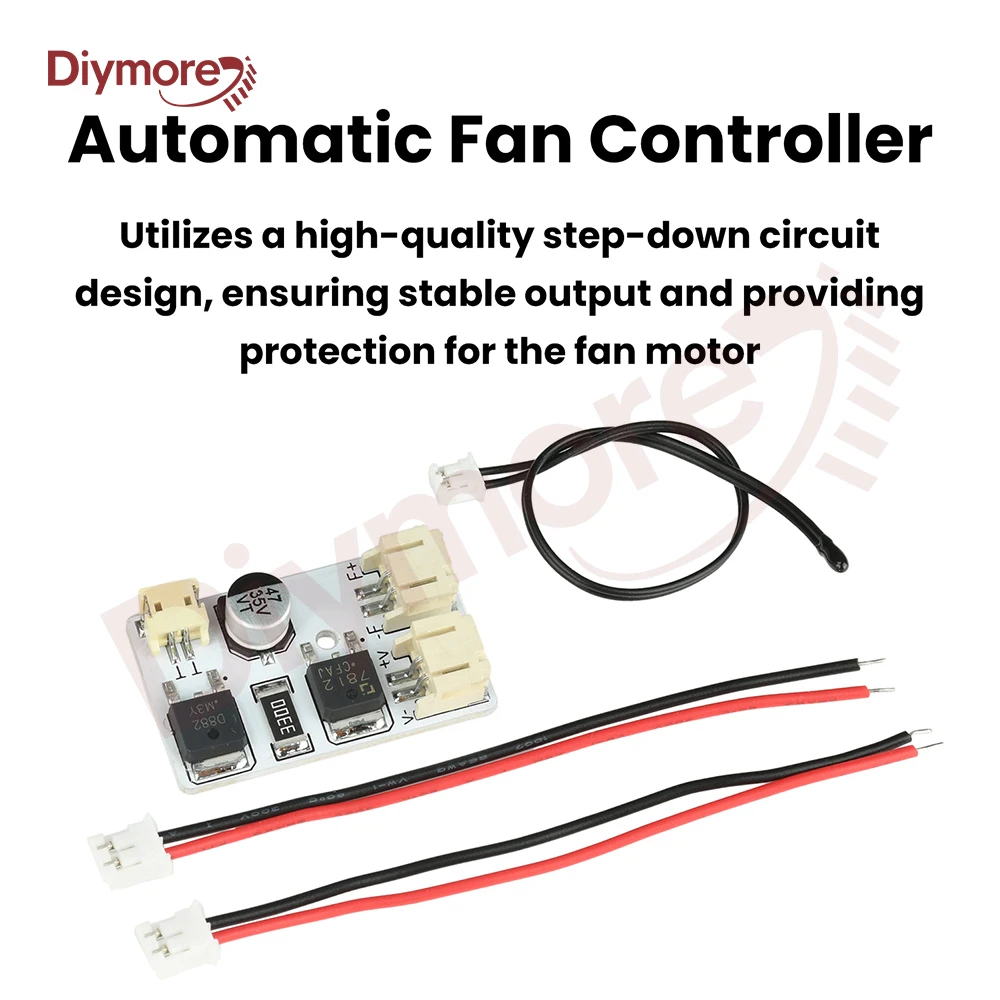 DC Fan Controller Temperatur Control Board DIY Automatische Geschwindigkeit Regler Für LED Fan Controller Temperatur Control Board Image
